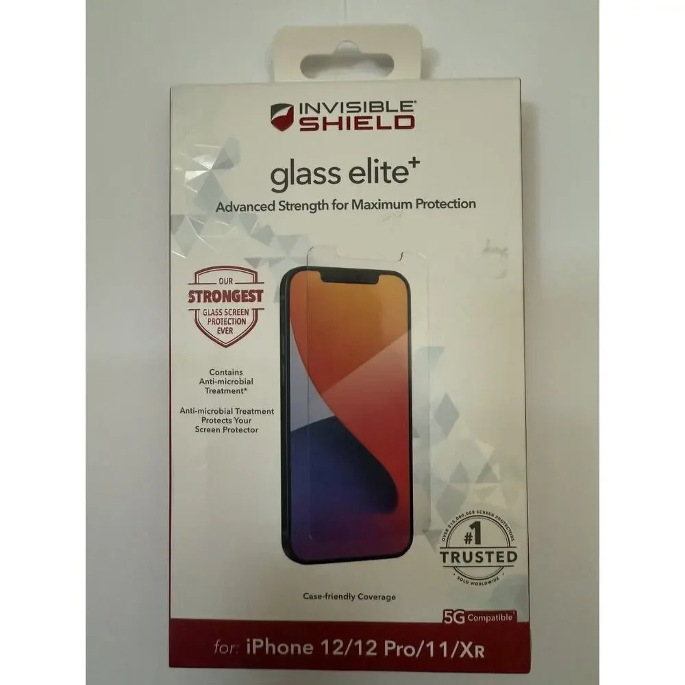 ZAGG Invisible Shield Glass Elite + Screen Protector iPhone 12/12 Prob/11/XR